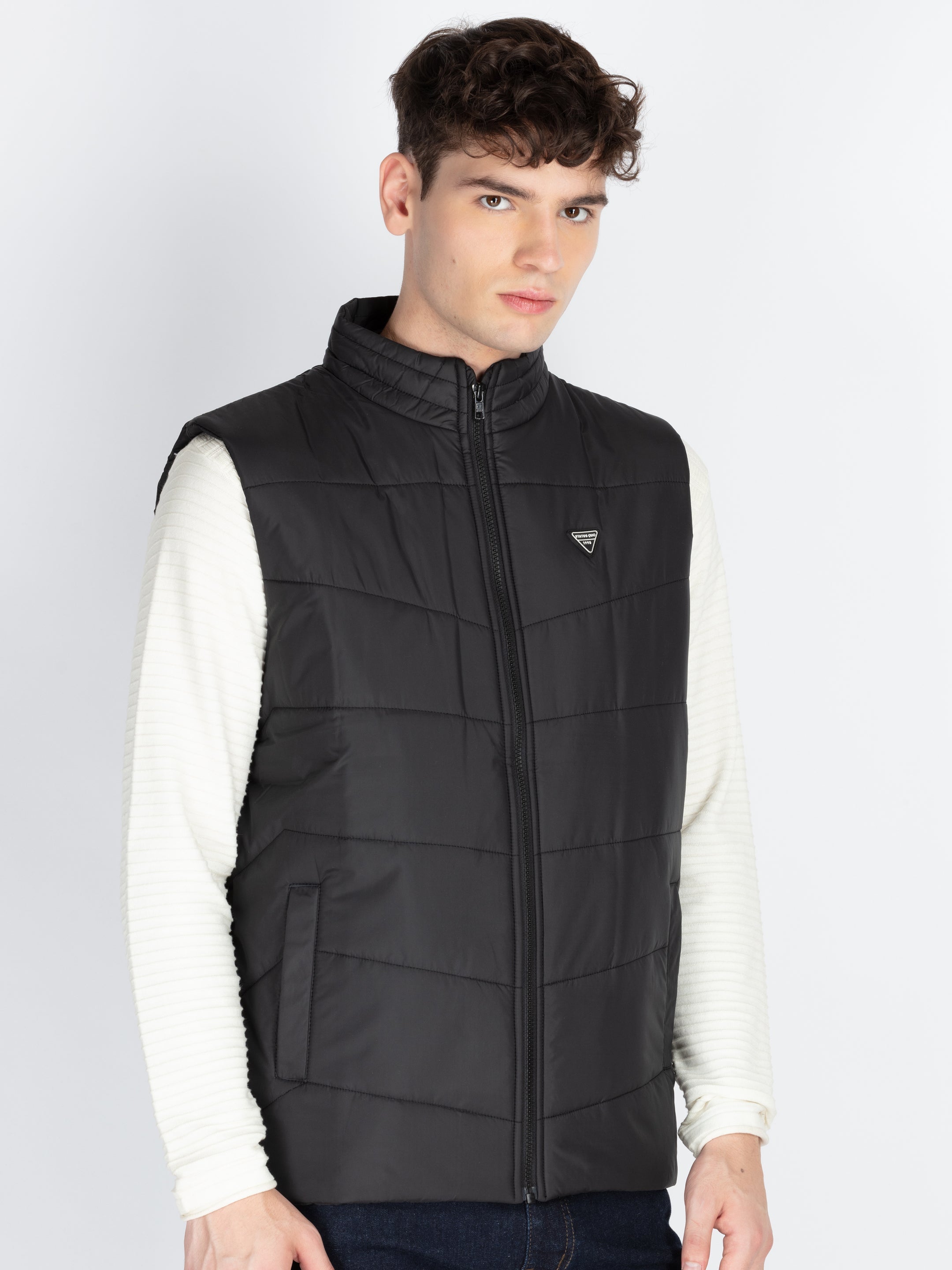 Mens Solid Open Front Jacket Secondary image