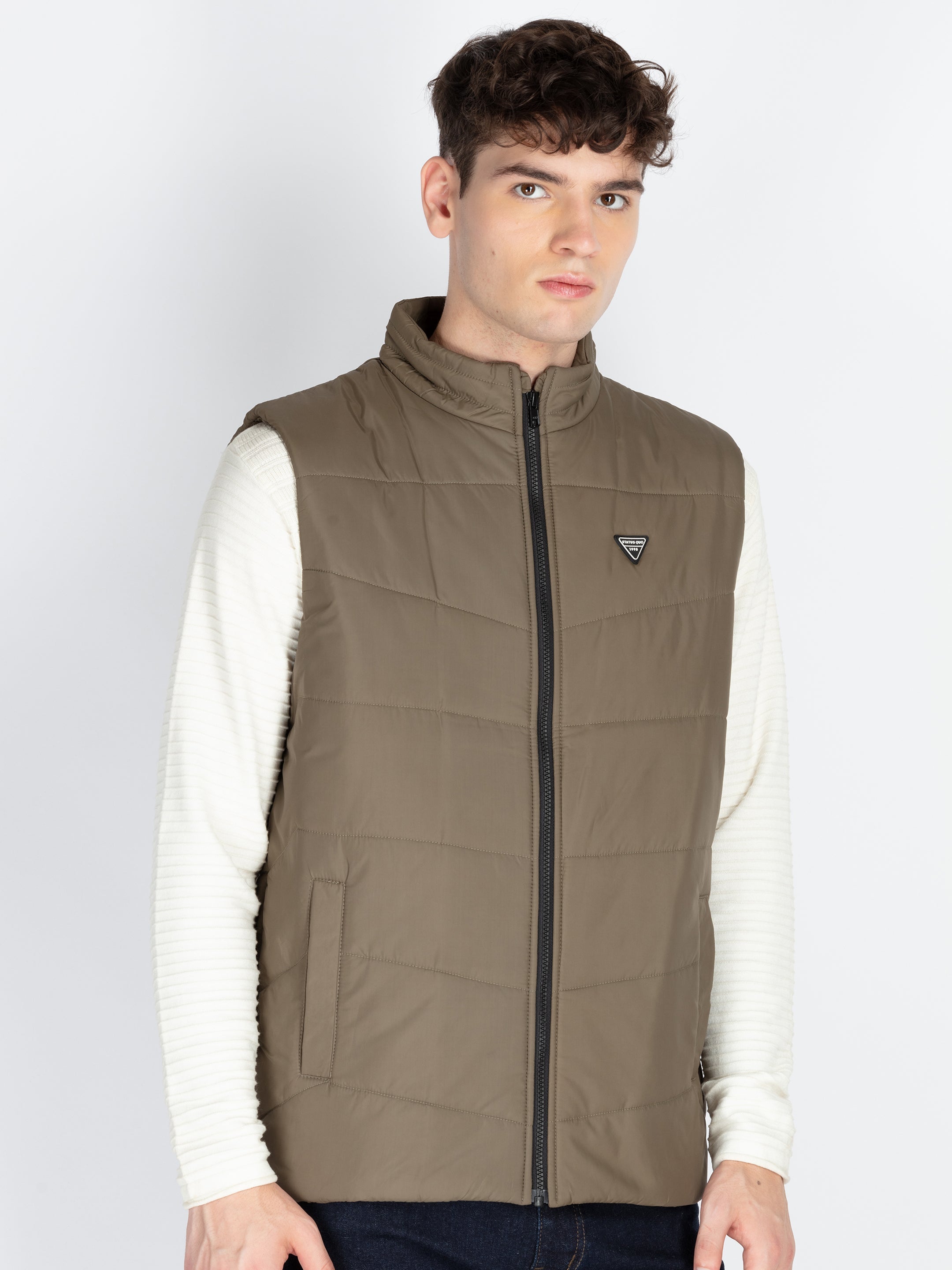 Mens Solid Open Front Jacket Secondary image