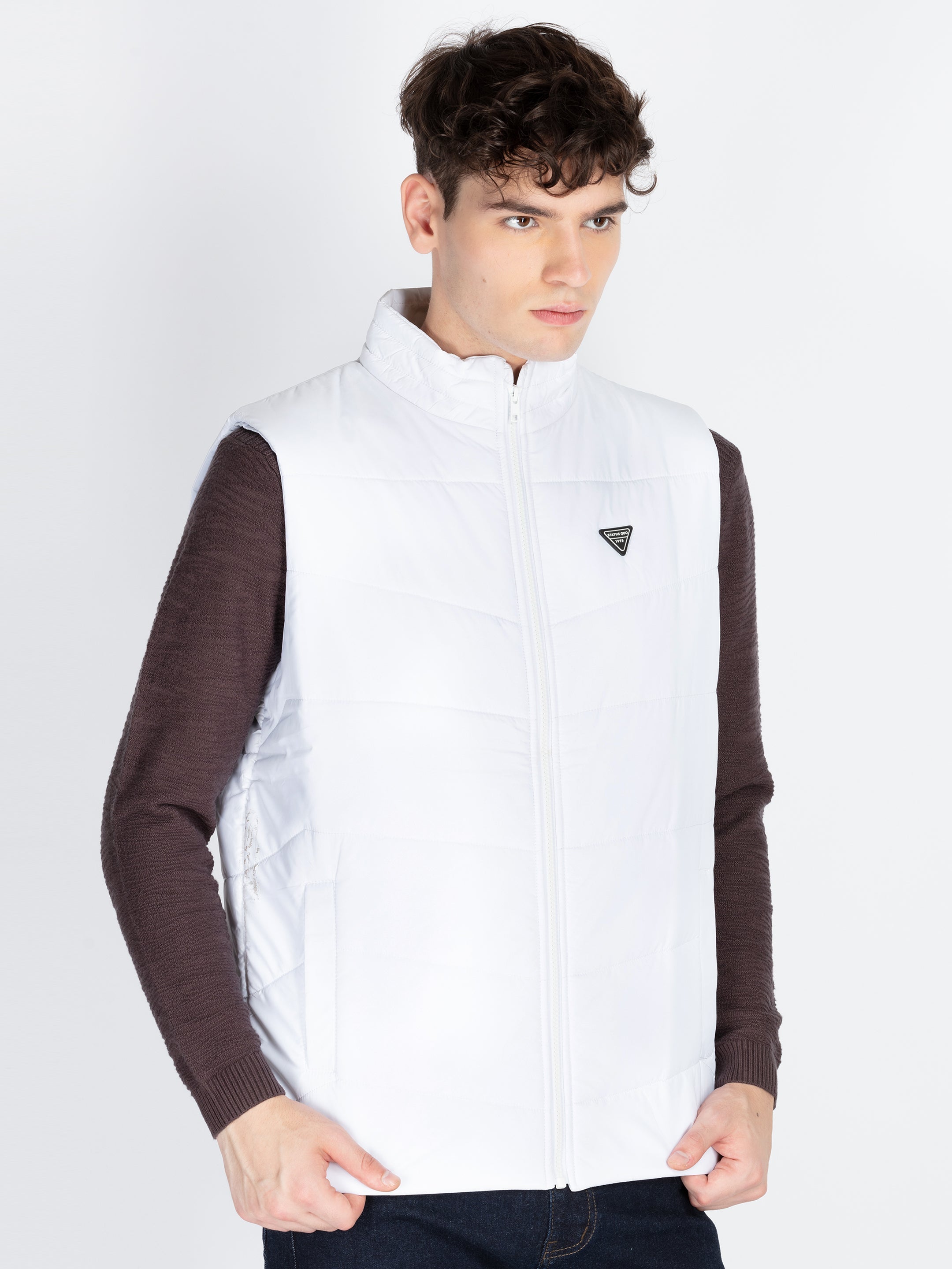 Mens Solid Open Front Jacket Secondary image