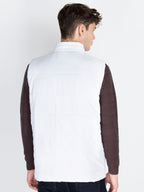 Mens Solid Open Front Jacket