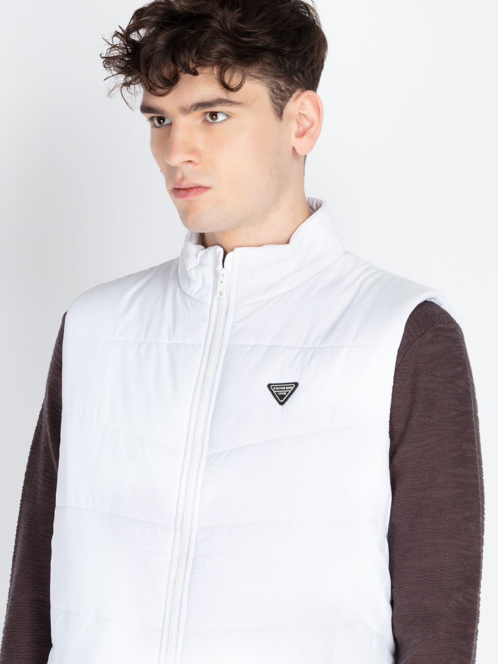 Mens Solid Open Front Jacket