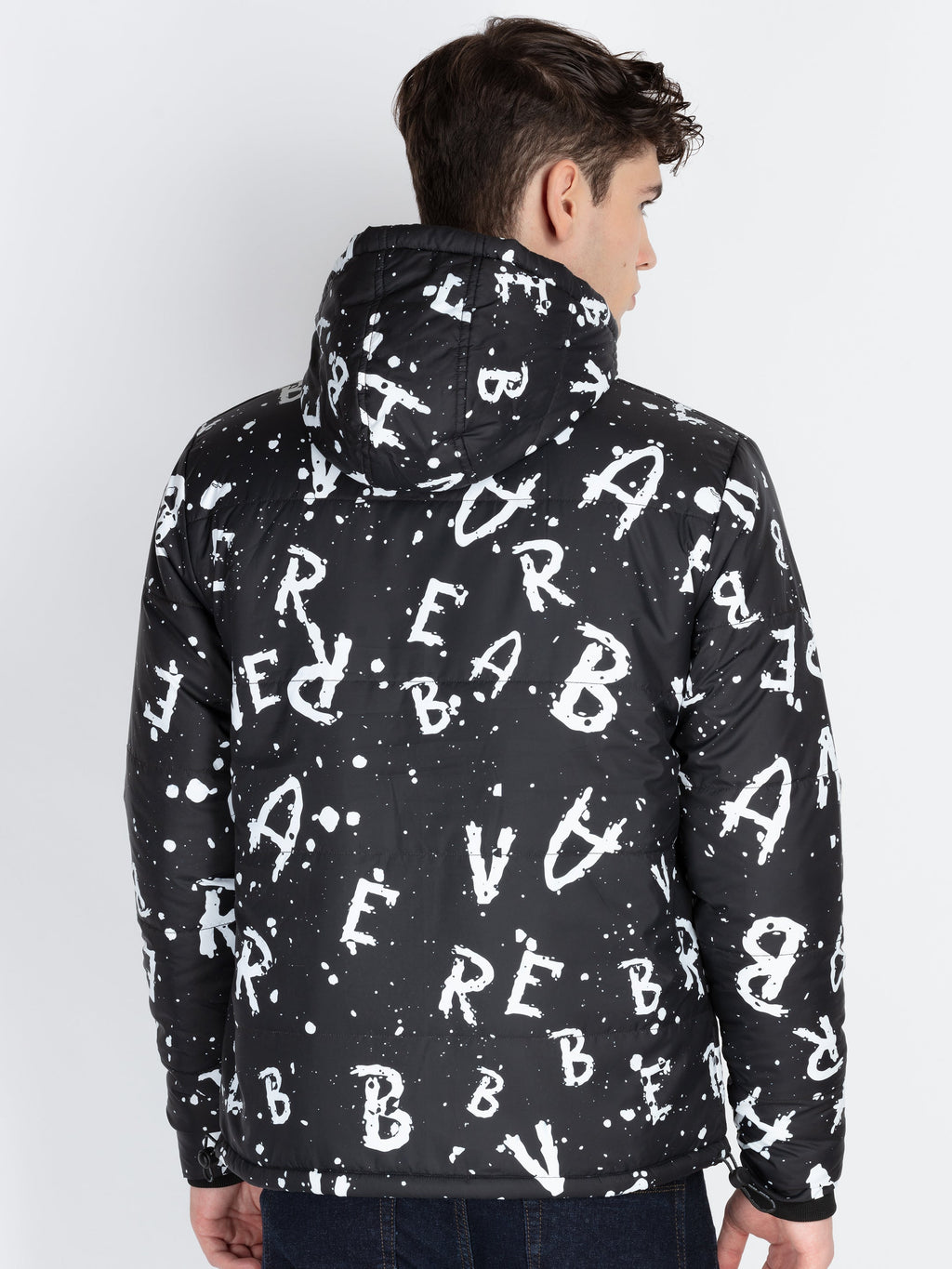 Mens Printed Padded Jacket