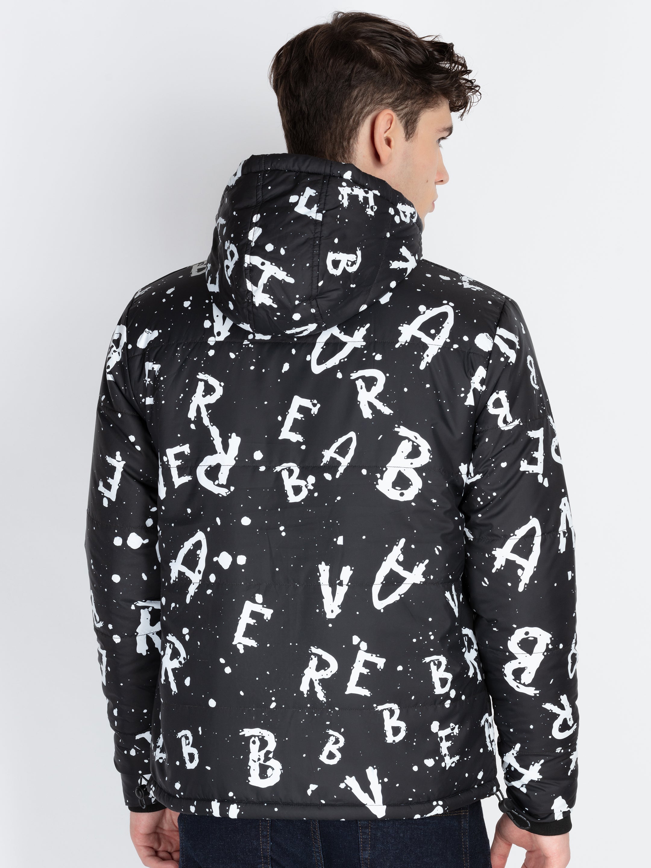 Mens Printed Padded Jacket
