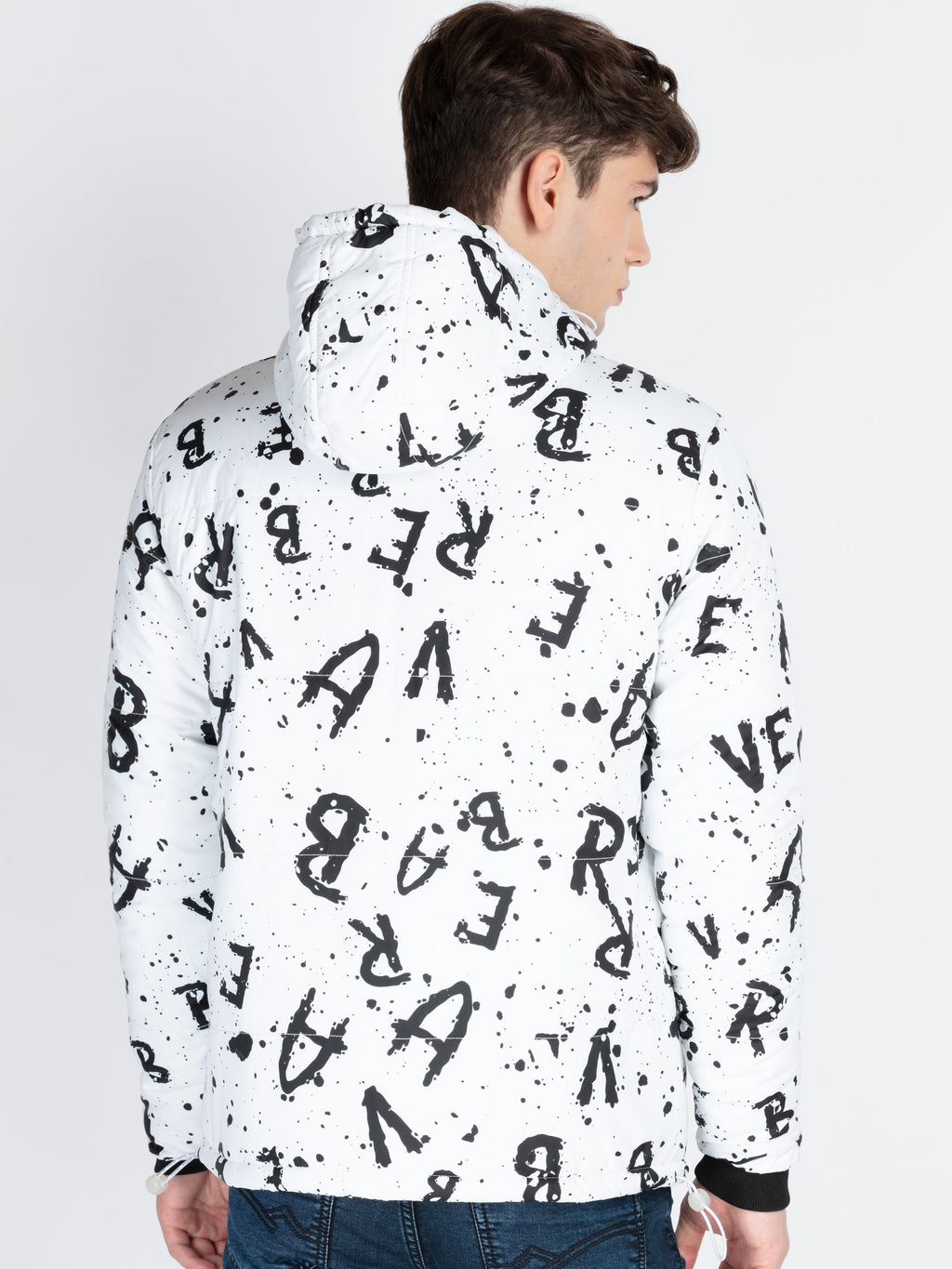 Mens Printed Padded Jacket