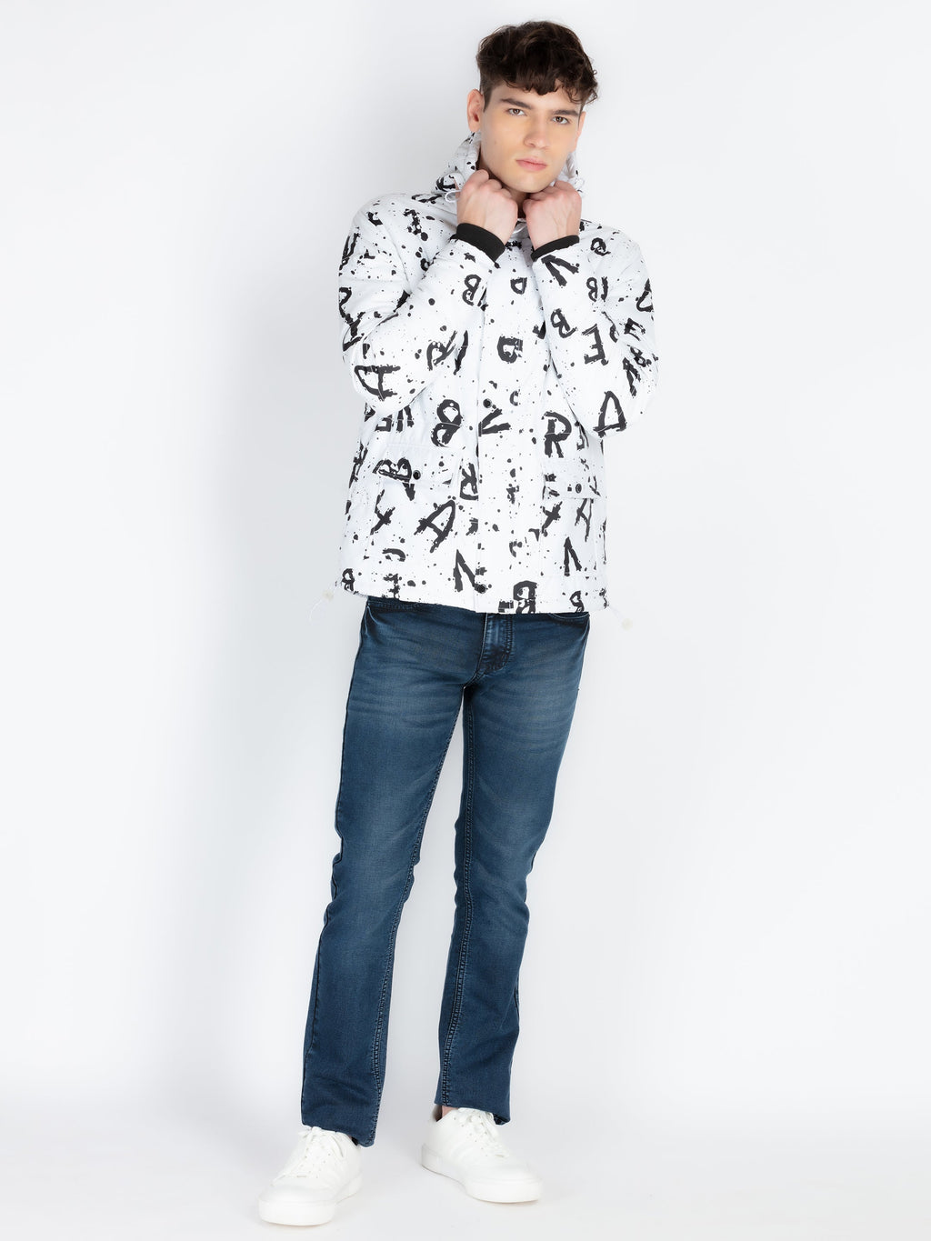 Mens Printed Padded Jacket