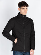 Mens Solid Open Front Jacket
