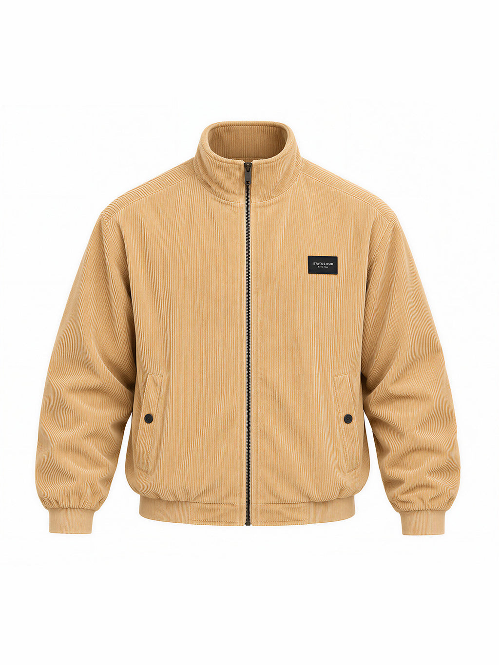 Men's Solid Regular Fit Corduroy Jacket