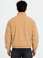 Men's Solid Regular Fit Corduroy Jacket