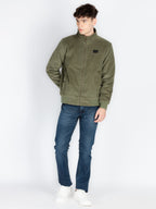 Mens Solid Open Front Jacket