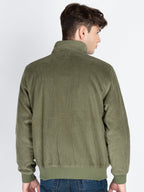 Mens Solid Open Front Jacket