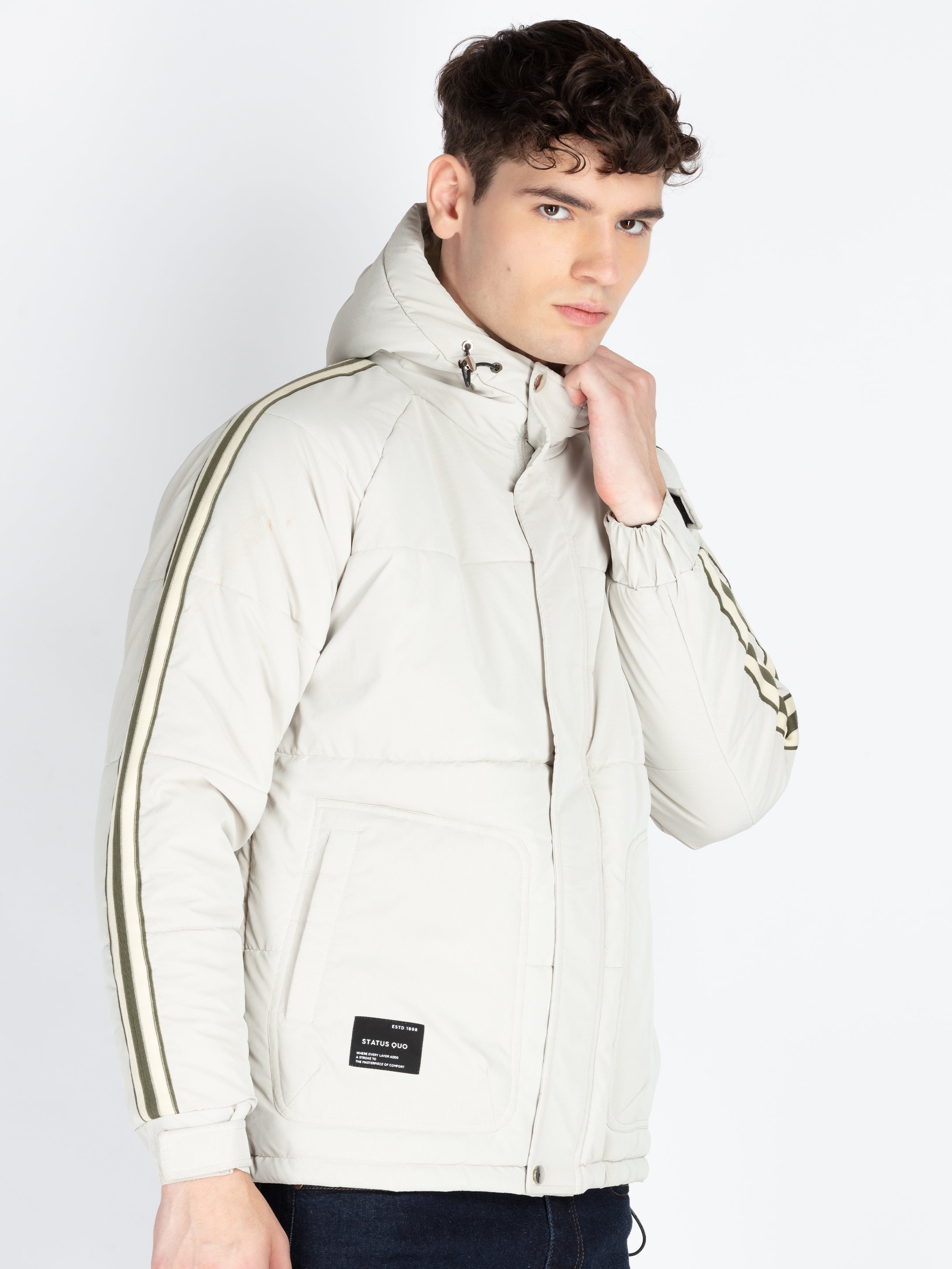 Mens Solid Open Front Jacket Secondary image