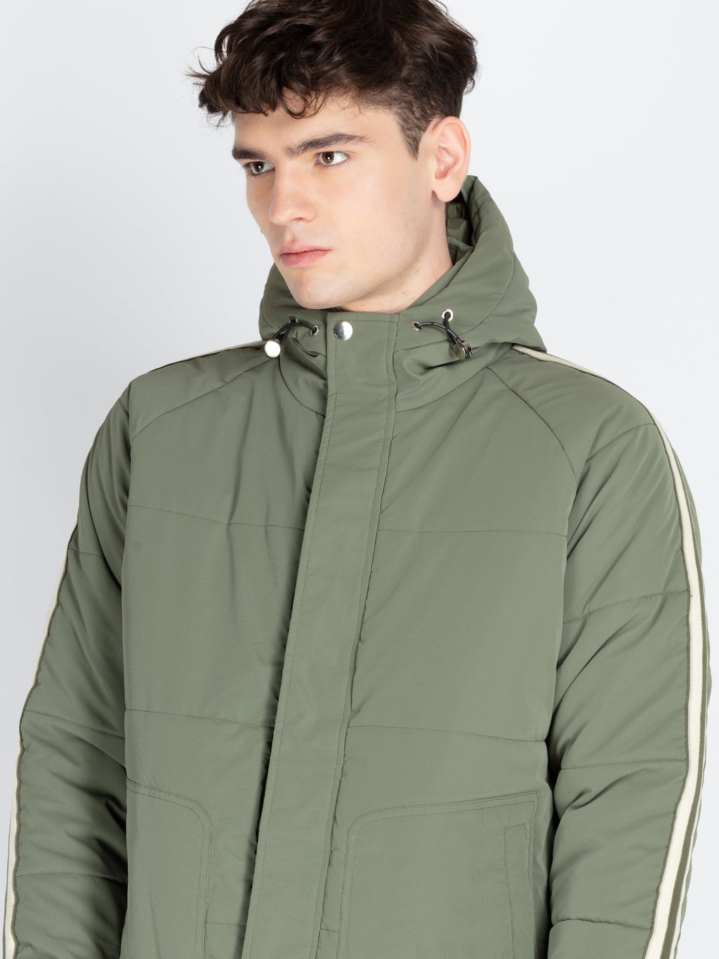 Mens Solid Open Front Jacket