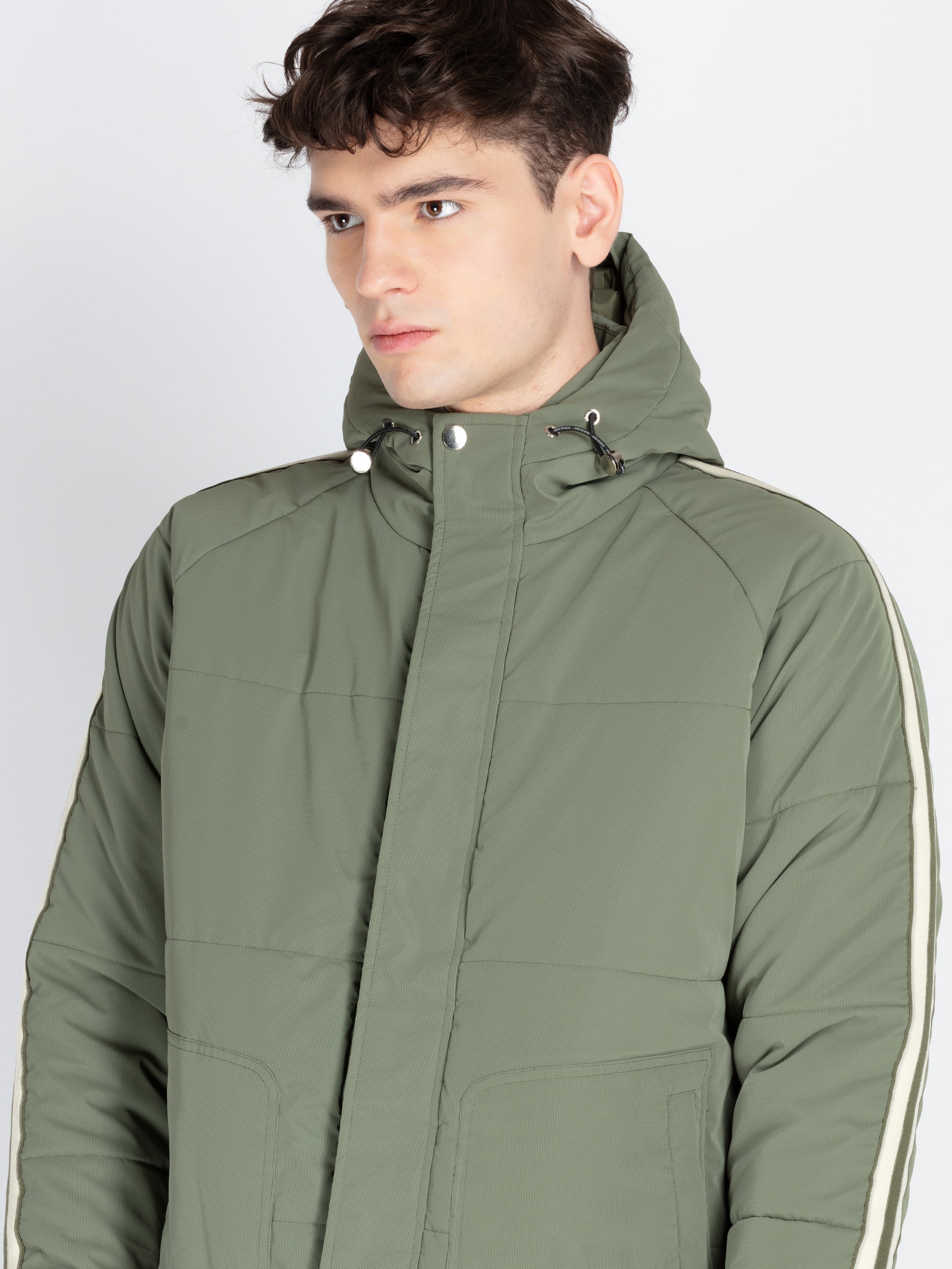 Mens Solid Open Front Jacket