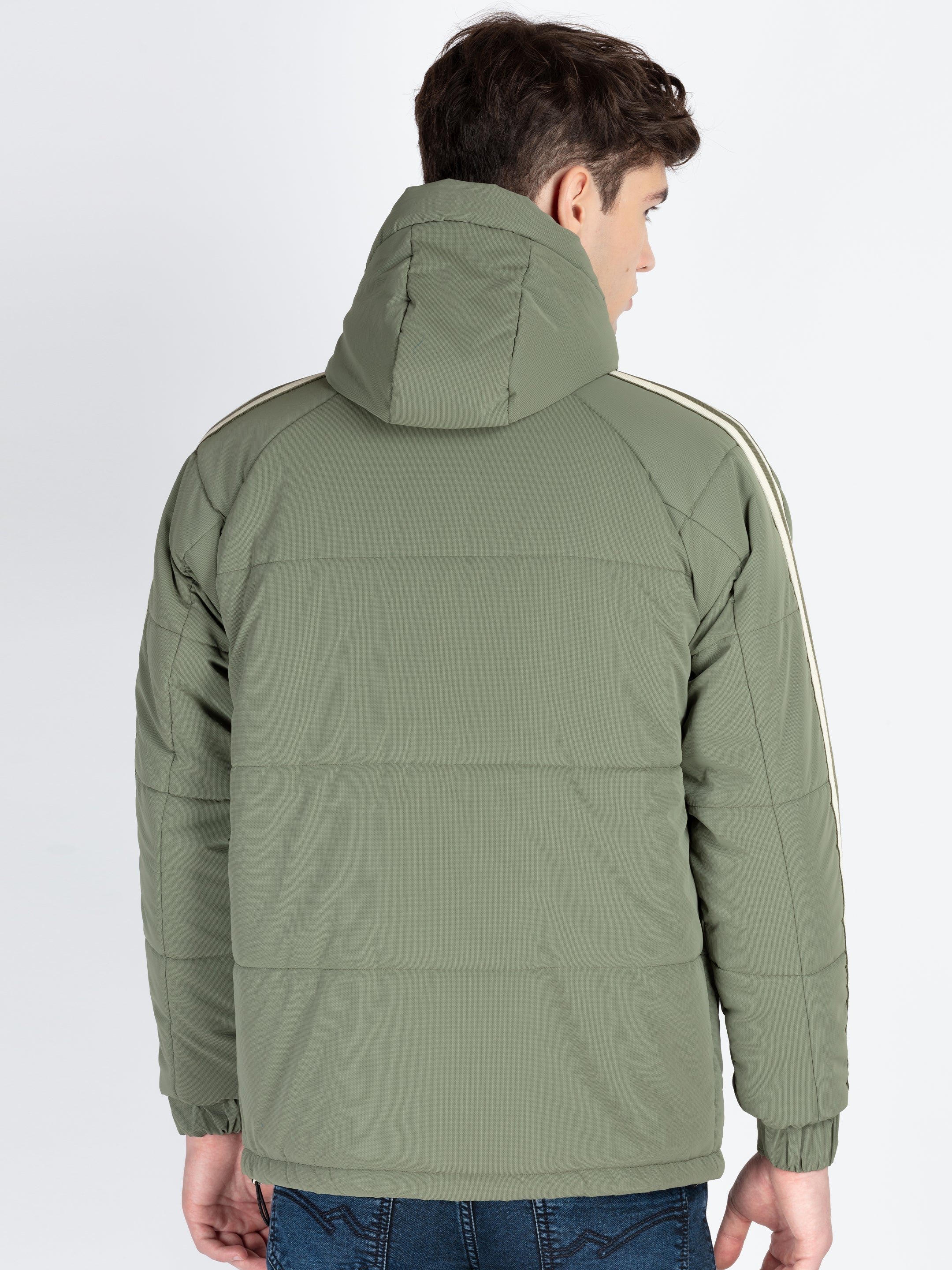 Mens Solid Open Front Jacket