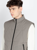 Mens Solid Open Front Jacket