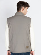 Mens Solid Open Front Jacket