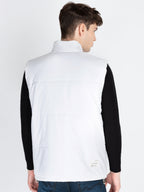 Mens Solid Open Front Jacket