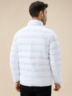 Men's Solid Full Sleeve Mock Collar Regular Fit Reversible Jacket