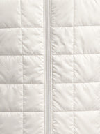 Men's Solid Mock Collar Sleeveless Regular Fit Quilted Jacket