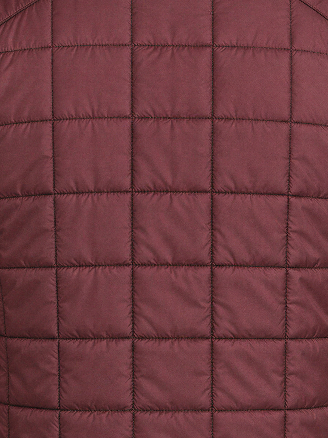 Men's Solid Mock Collar Sleeveless Regular Fit Quilted Jacket