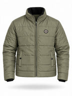 Men's Solid High Neck Full Sleeves Jacket