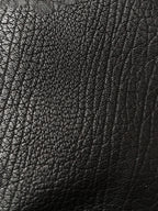 Black Faux Leather Sherpa Collar Bomber Jacket