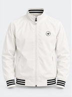 Men’s Solid Stand Collar Full Sleeves Regular Fit Casual Jacket
