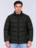 Black Quilted Puffer Jacket