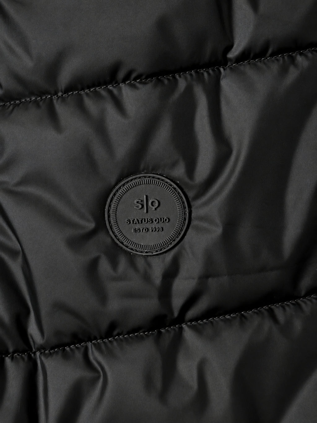 Regular Fit Solid Stand Collar Polyester Jacket