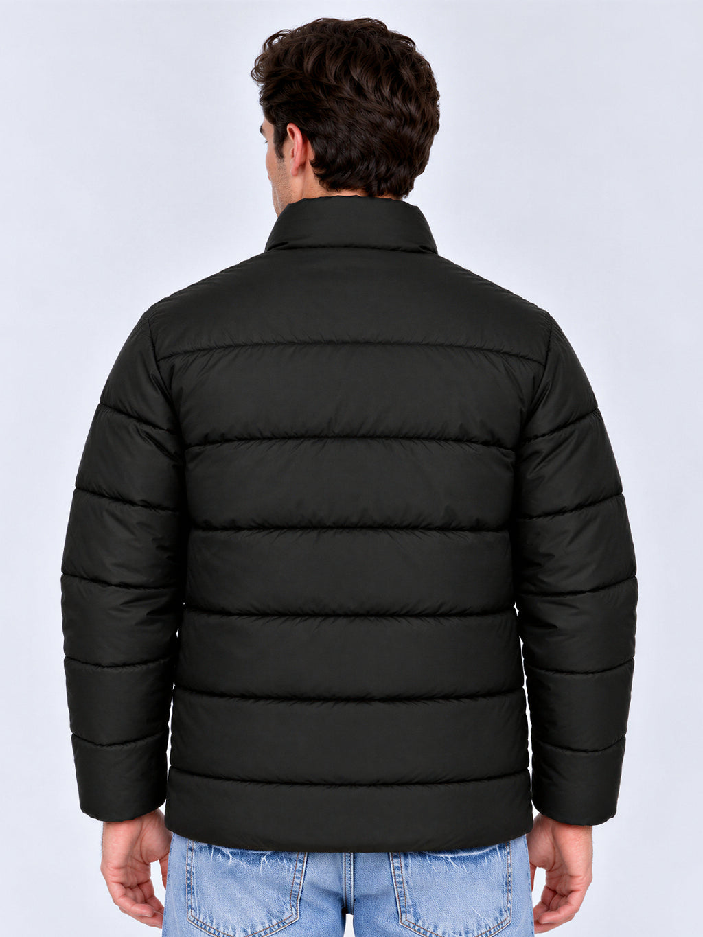 Black Quilted Puffer Jacket
