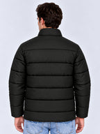 Black Quilted Puffer Jacket
