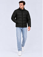 Black Quilted Puffer Jacket
