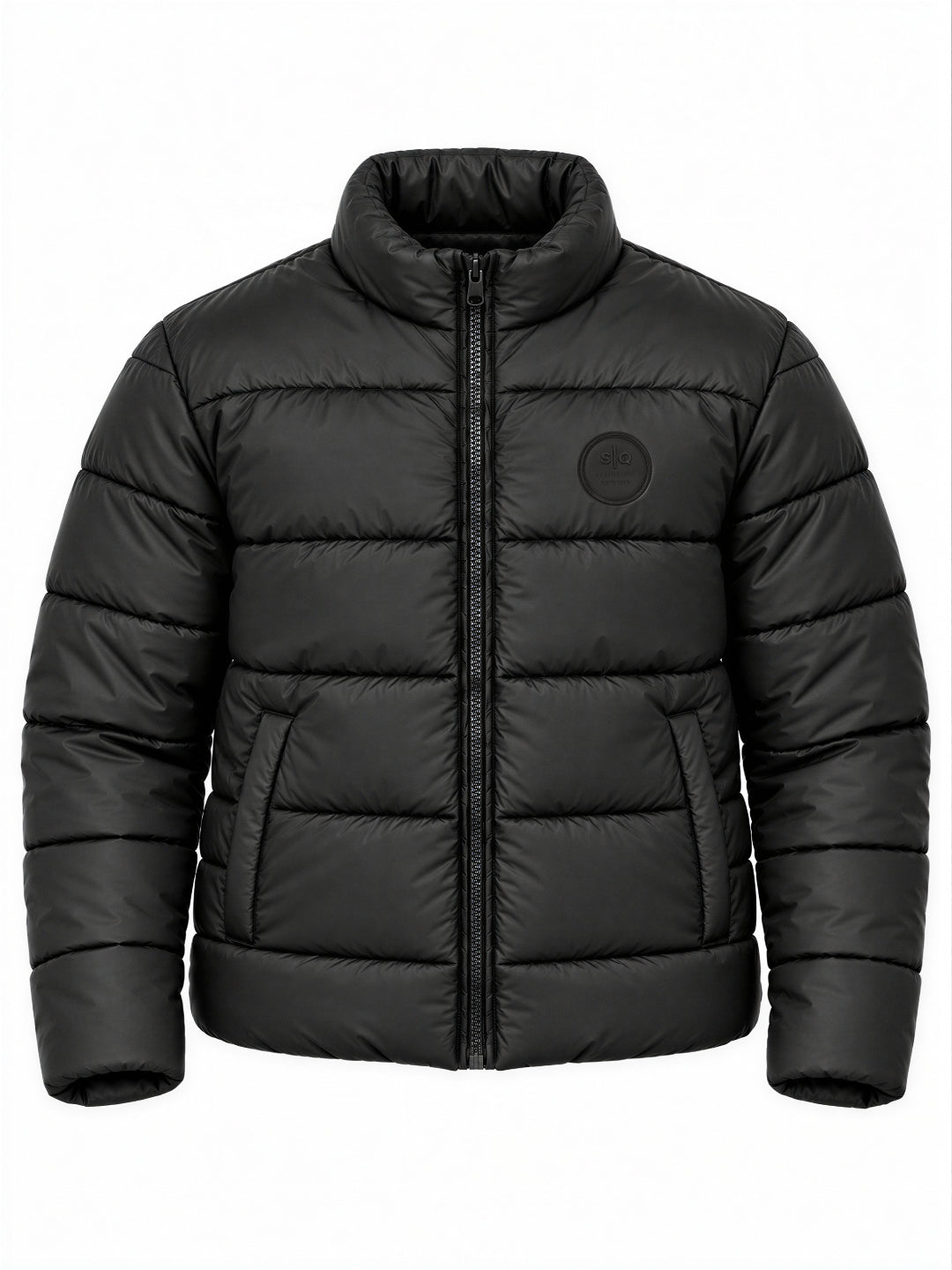 Black Quilted Puffer Jacket Secondary image