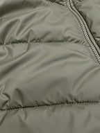 Solid Stand Collar Polyester Sleeveless Regular Fit Jacket