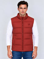 Rust Padded Puffer Gilet