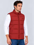 Rust Padded Puffer Gilet