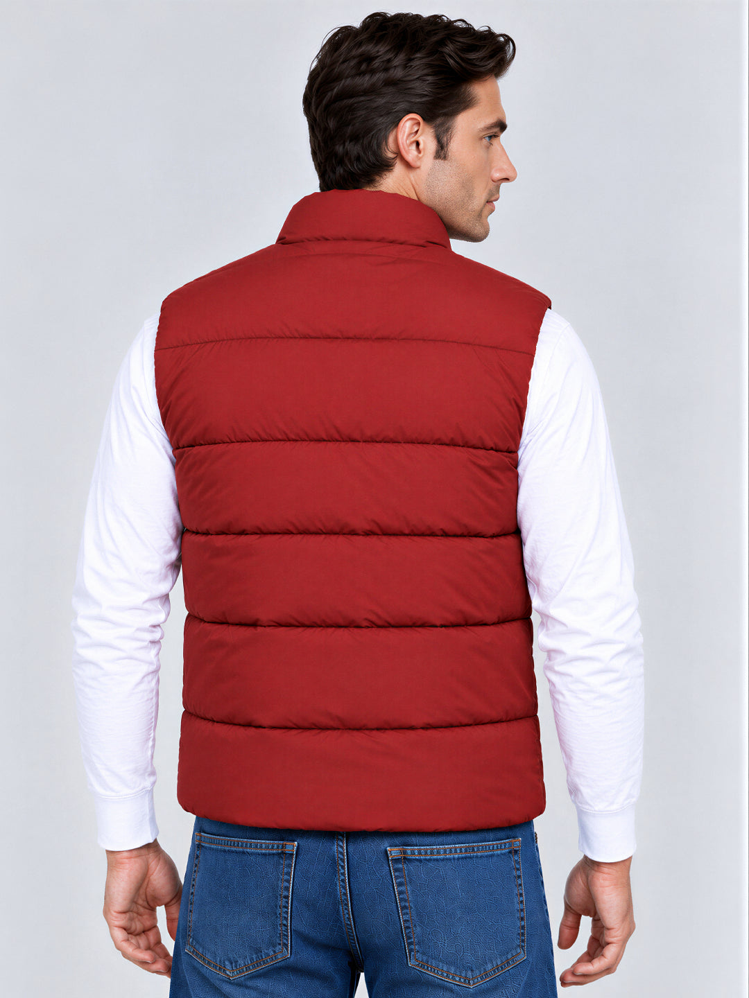 Rust Padded Puffer Gilet