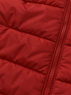 Solid Stand Collar Polyester Sleeveless Regular Fit Jacket