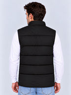 Black Padded Puffer Gilet