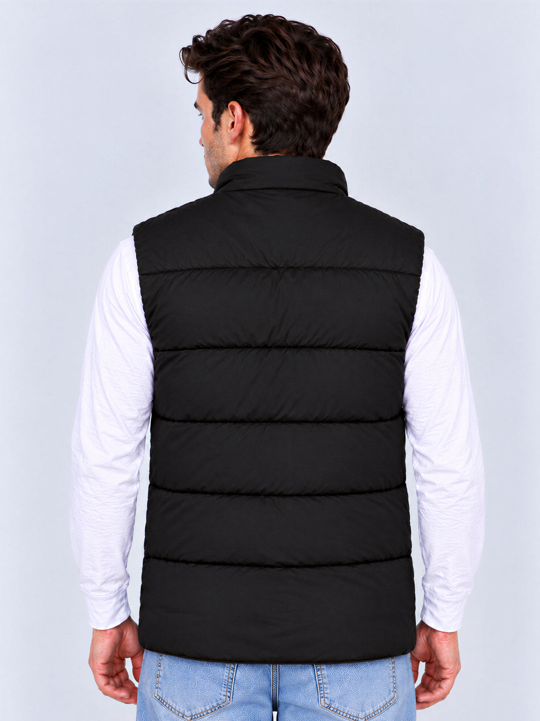 Black Padded Puffer Gilet