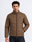 Men's Solid Stand Collar Regular Fit Jacket