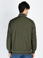 Mens Solid Reversible High Neck Jacket