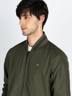 Mens Solid Reversible High Neck Jacket