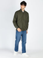 Mens Solid Reversible High Neck Jacket