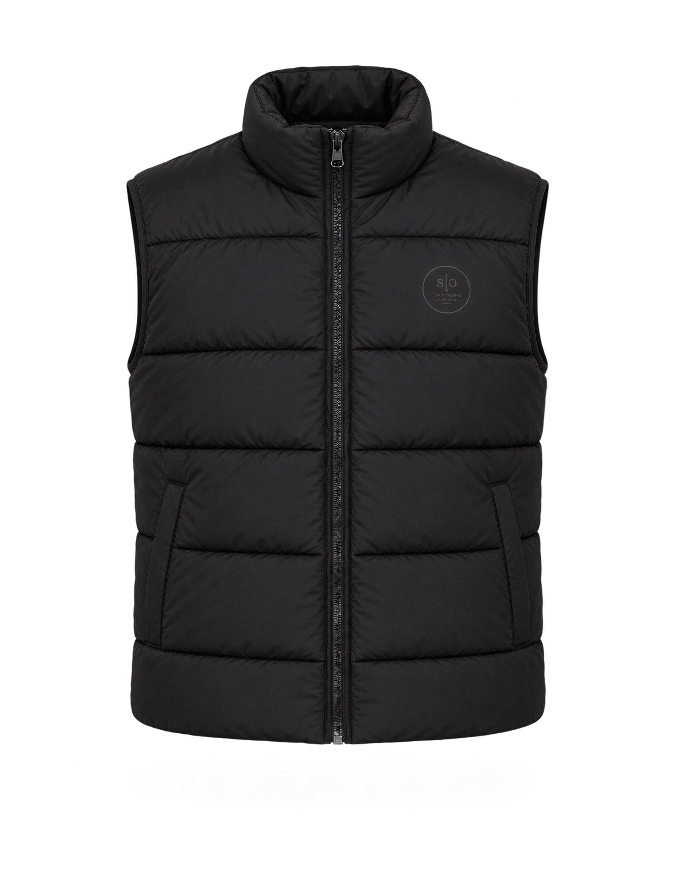Black Padded Puffer Gilet Secondary image