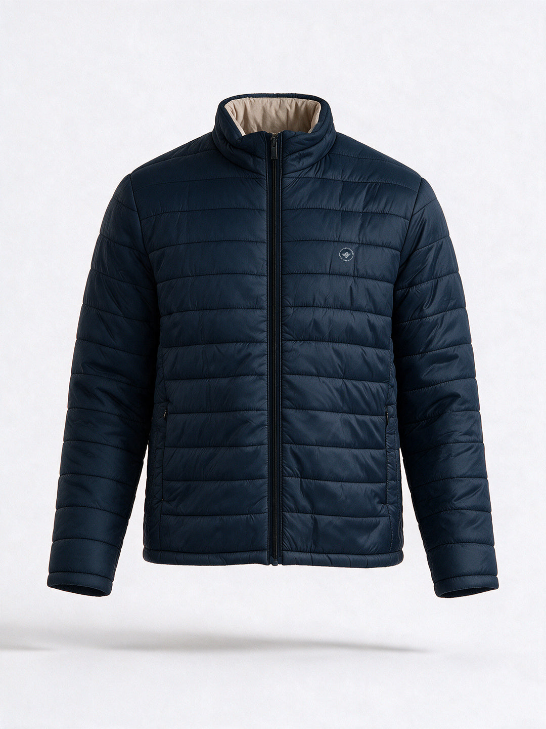 Navy Stone Reversible Puffer Jacket