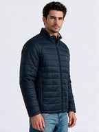 Navy Stone Reversible Puffer Jacket