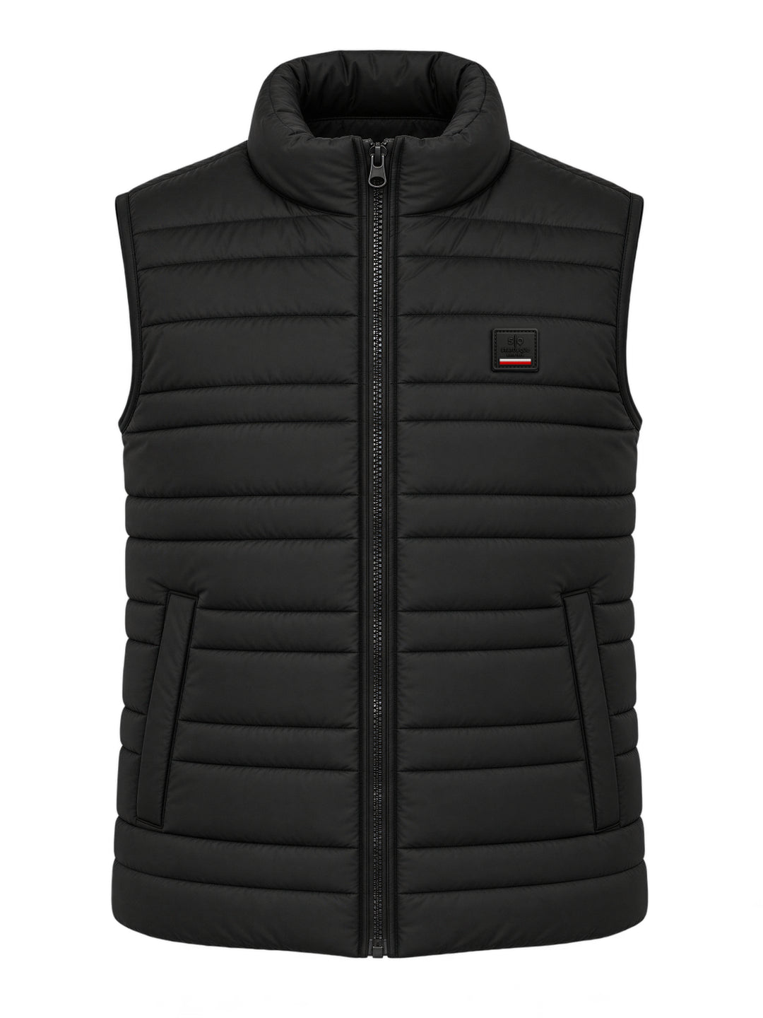 Black Lightweight Puffer Gilet Secondary image