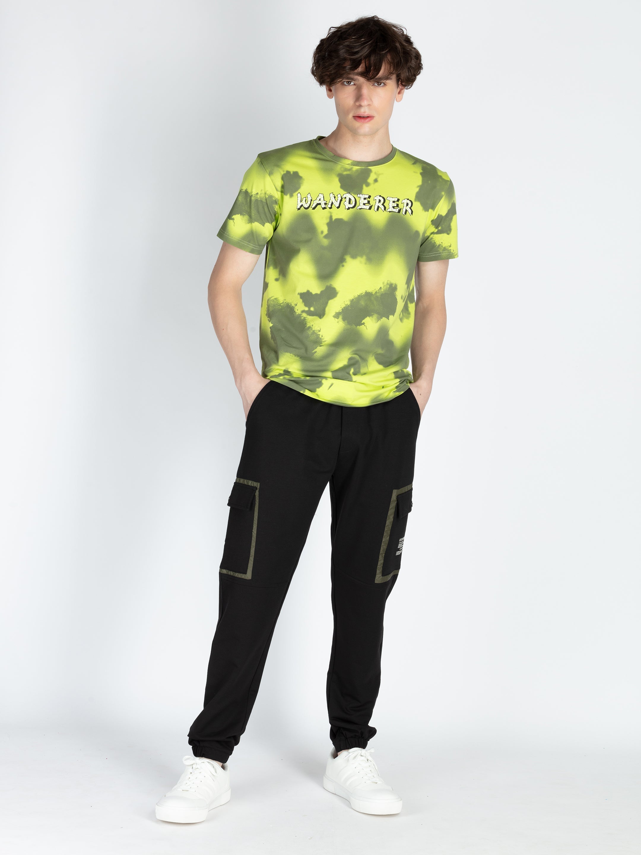 Mens Solid Regular Fit Joggers