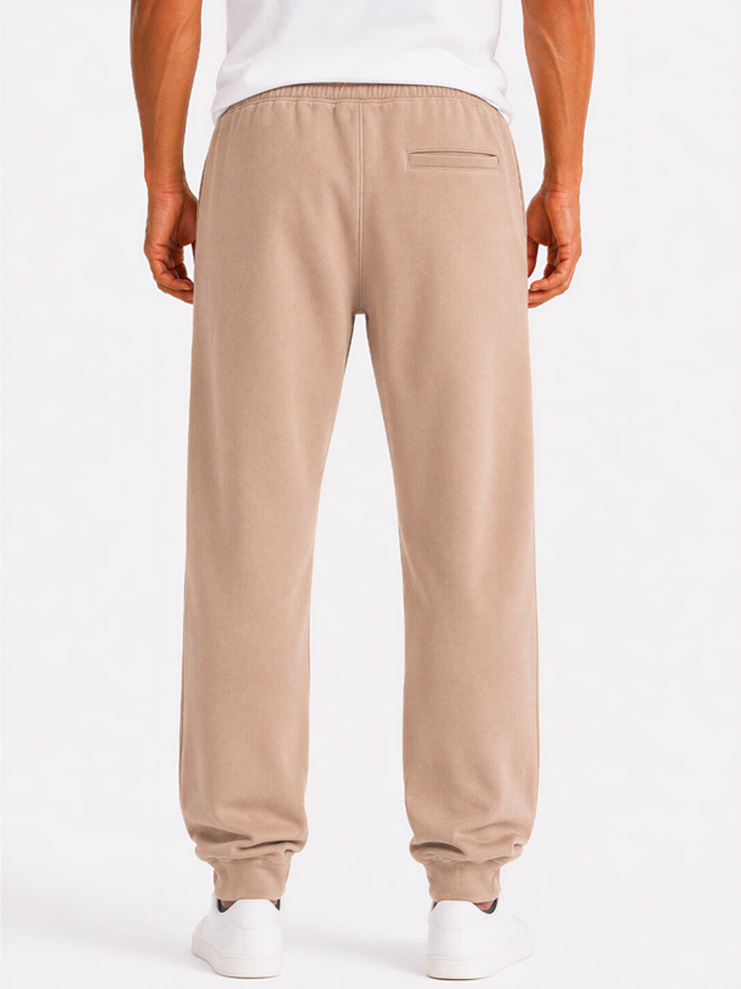 Solid Regular Fit Fleece Jogger with Drawstring Waist